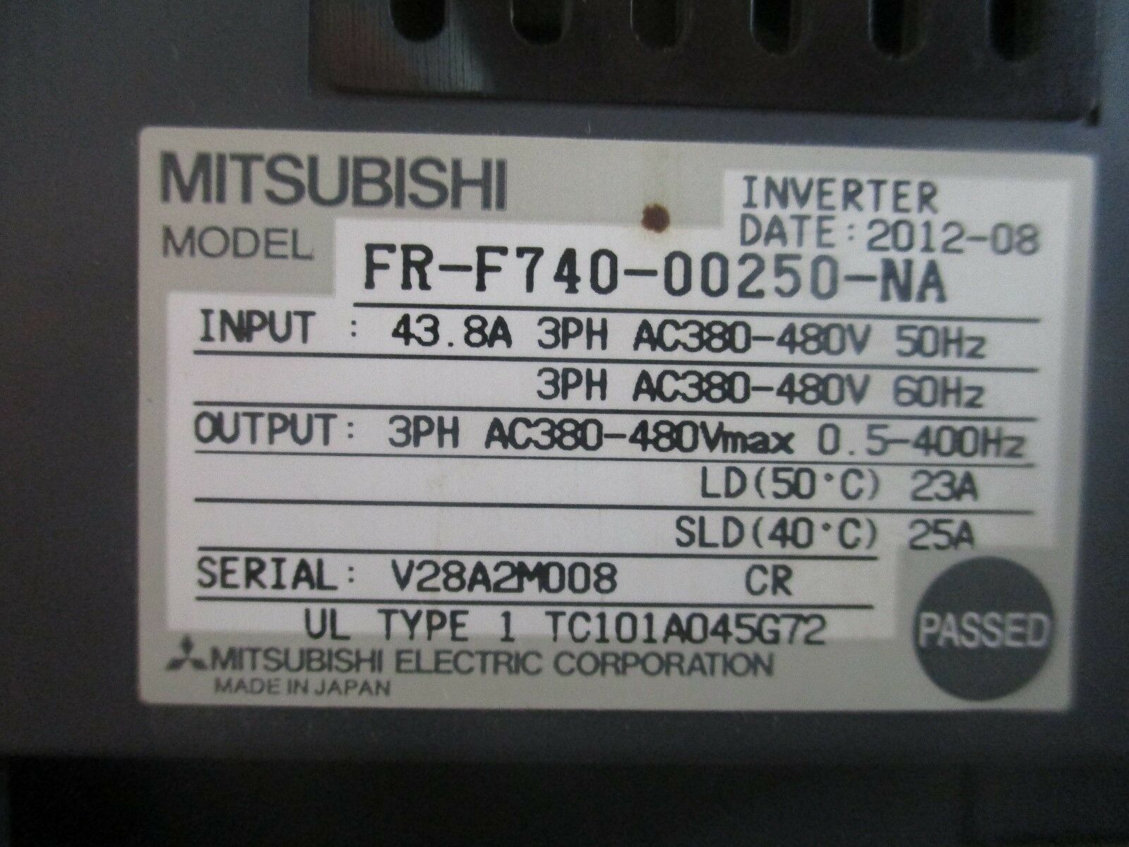 三菱F700变频器维修