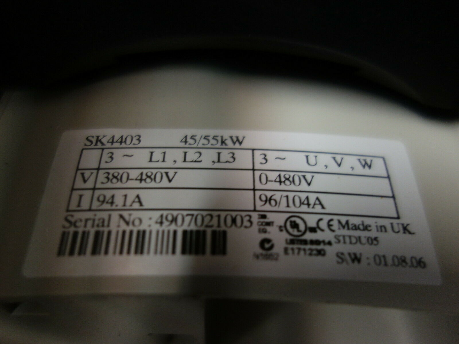 EMERSON SK4403爱默生变频器修理